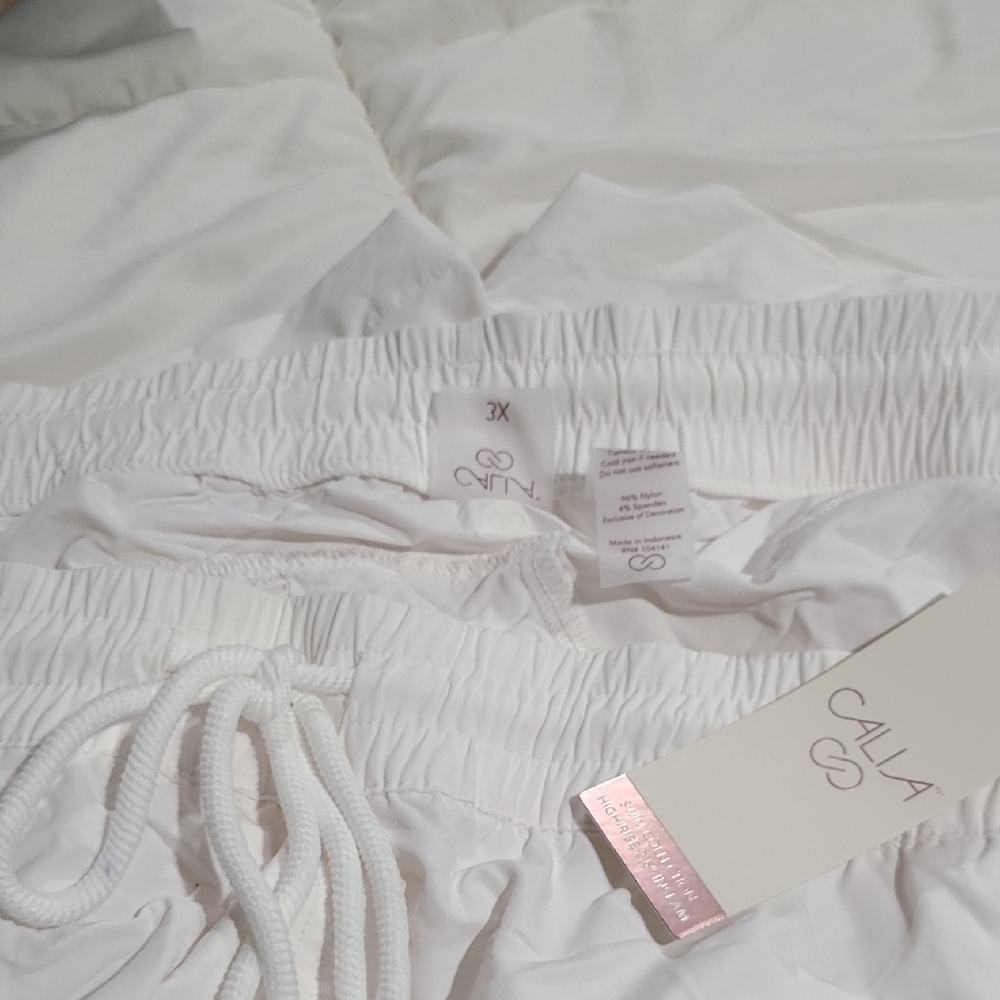 Women's White Active Shorts